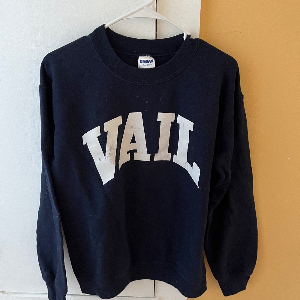 Vail Colorado Crewneck Sweatshirt Navy Small